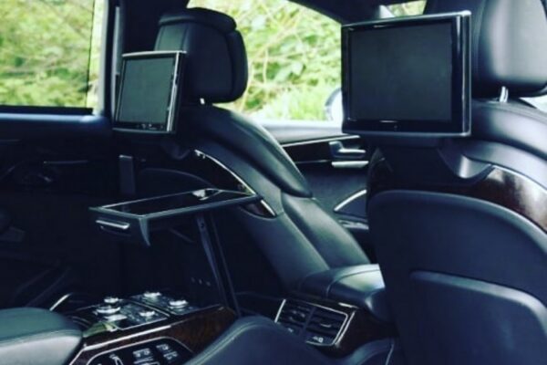 Audi A8L rear executive passenger interior