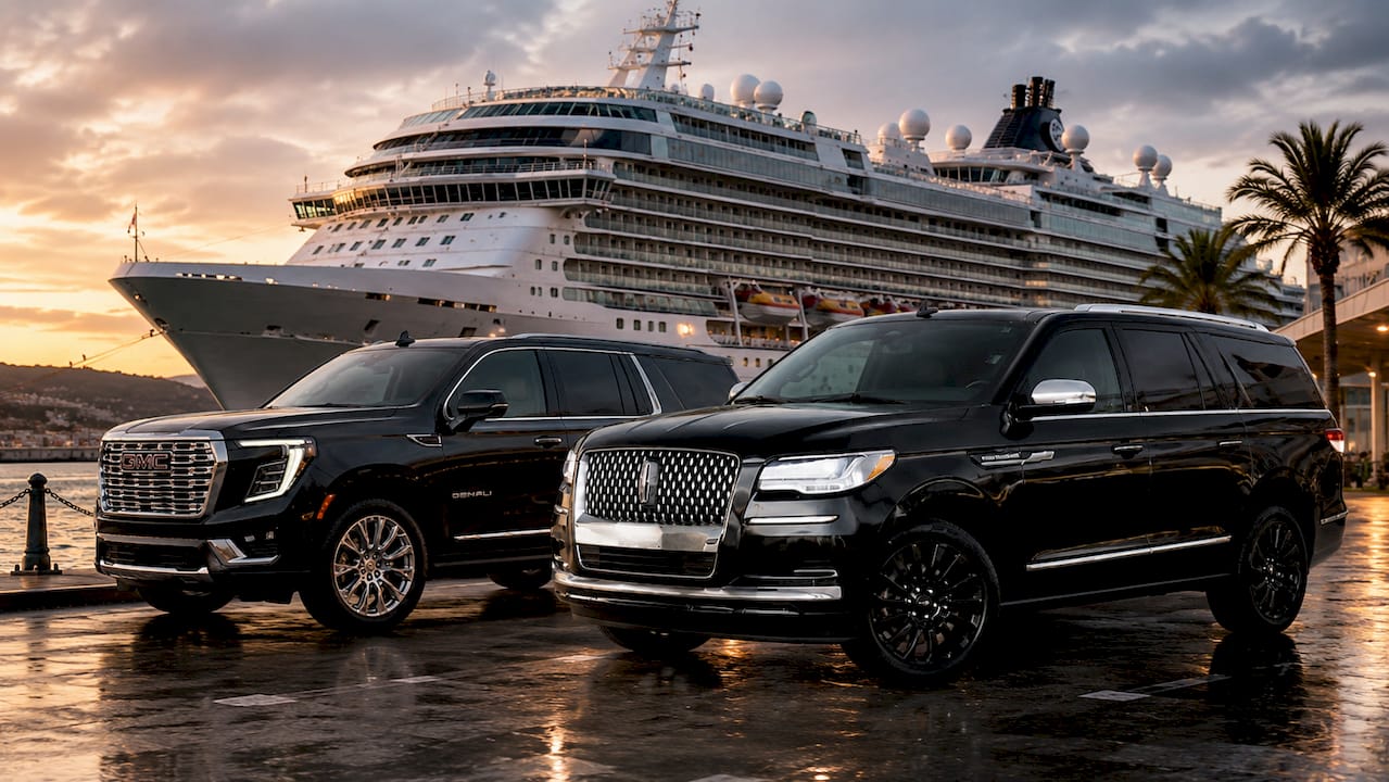 Lincoln Navigator and GMC Yukon XL Denali for Seattle cruise transportation